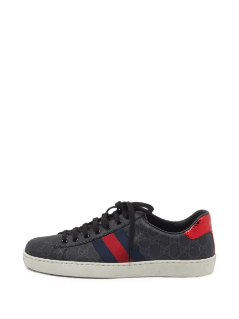 Gucci Pre-Owned Ace Web-detail sneakers
