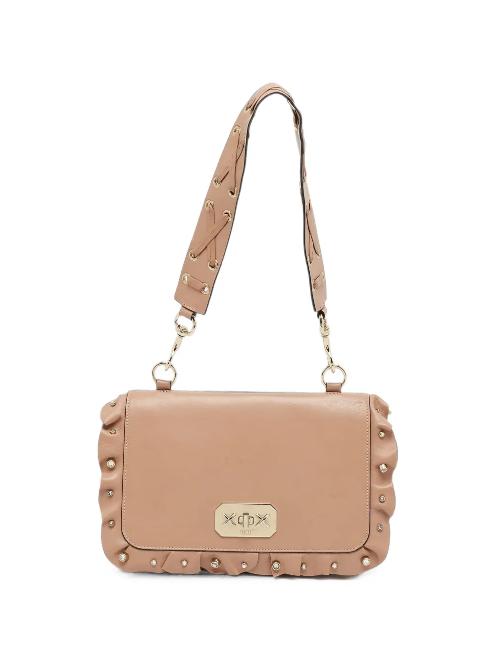 Red Valentino Vintage Rock ruffled shoulder bag - Rosa