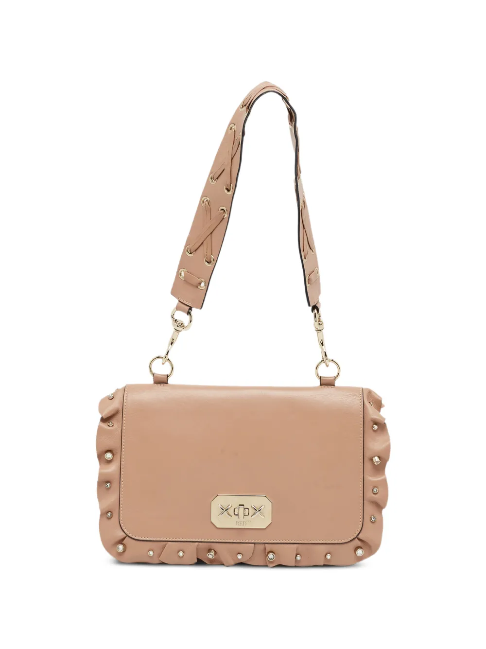 Red Valentino Vintage Rock ruffled shoulder bag - Rosa