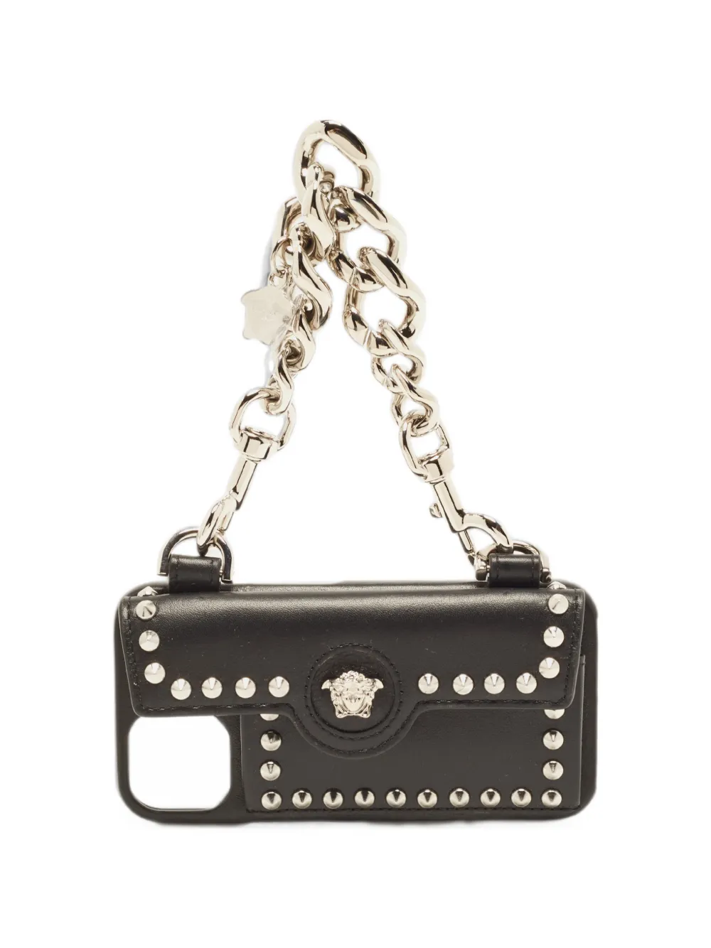 Versace Pre-Owned Medusa iPhone-Hülle mit Nieten - Schwarz