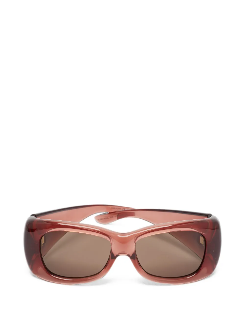 Saint Laurent Pre-Owned SL 901 Howl rectangle sunglasses - Braun