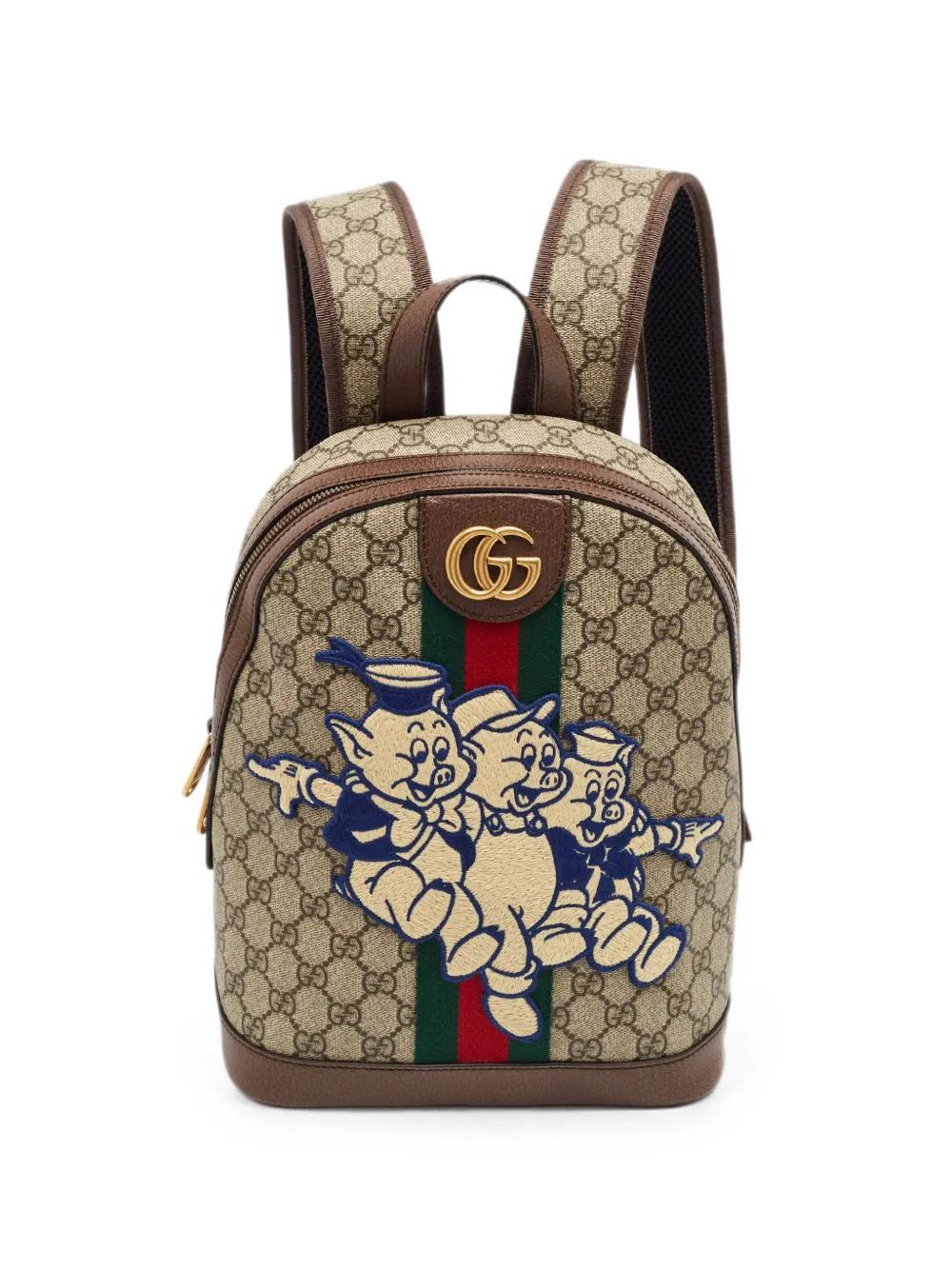 Gucci Pre-Owned x Disney Three Little Pigs Ophidia backpack - Nude