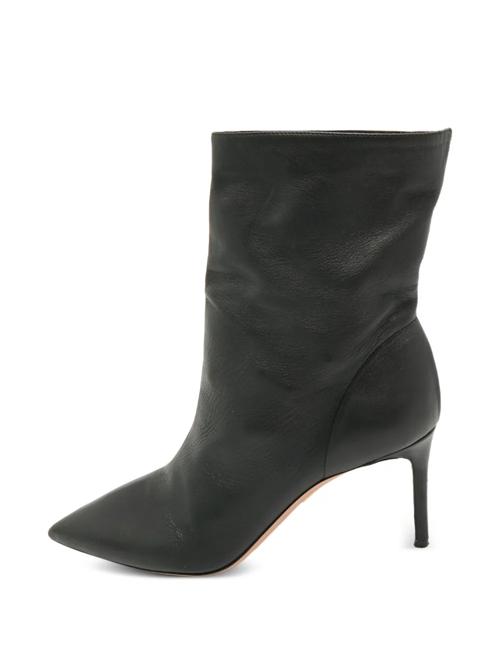 Aquazzura Stivaletti in pelle a punta 40mm - Nero