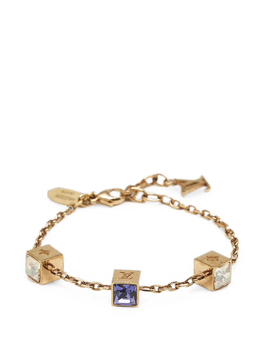 Louis Vuitton Pre-Owned Gamble Monogram bracelet - Gold