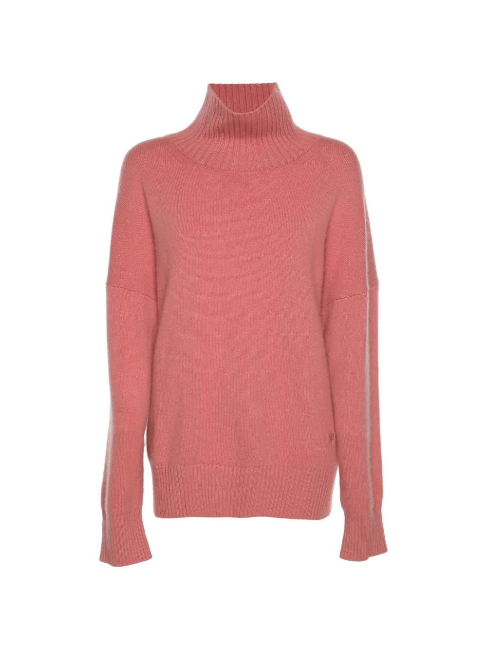 Maje rib-knit turtleneck sweater - Rosa