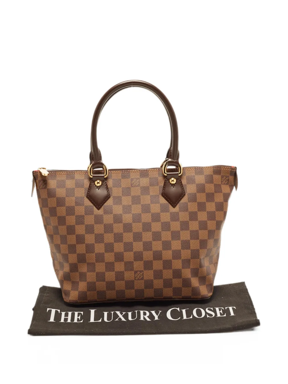 Louis Vuitton Pre-Owned 2008 Saleya leather-trim tote bag - Braun
