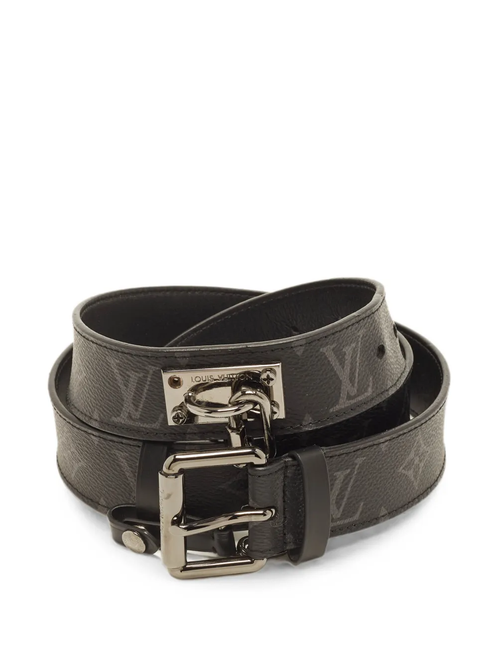 Louis Vuitton Pre-Owned monogram-pattern belt - Schwarz