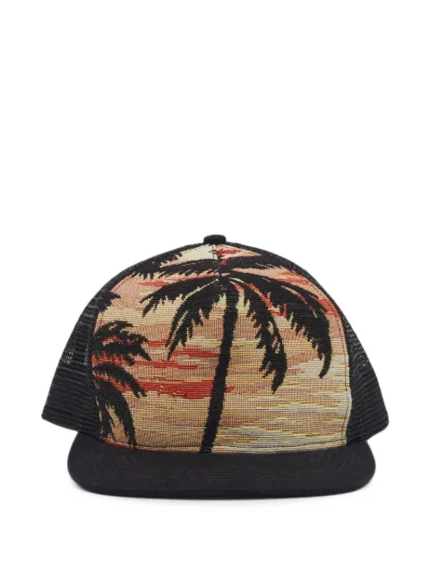 Saint Laurent Pre-Owned Palm tree mesh hat