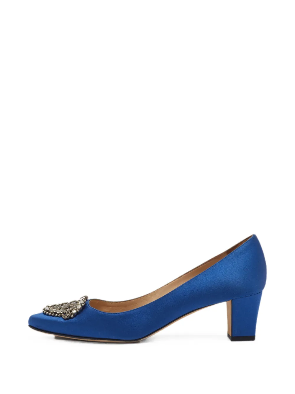 Manolo Blahnik Okkato crystal-embellished pumps - Blau