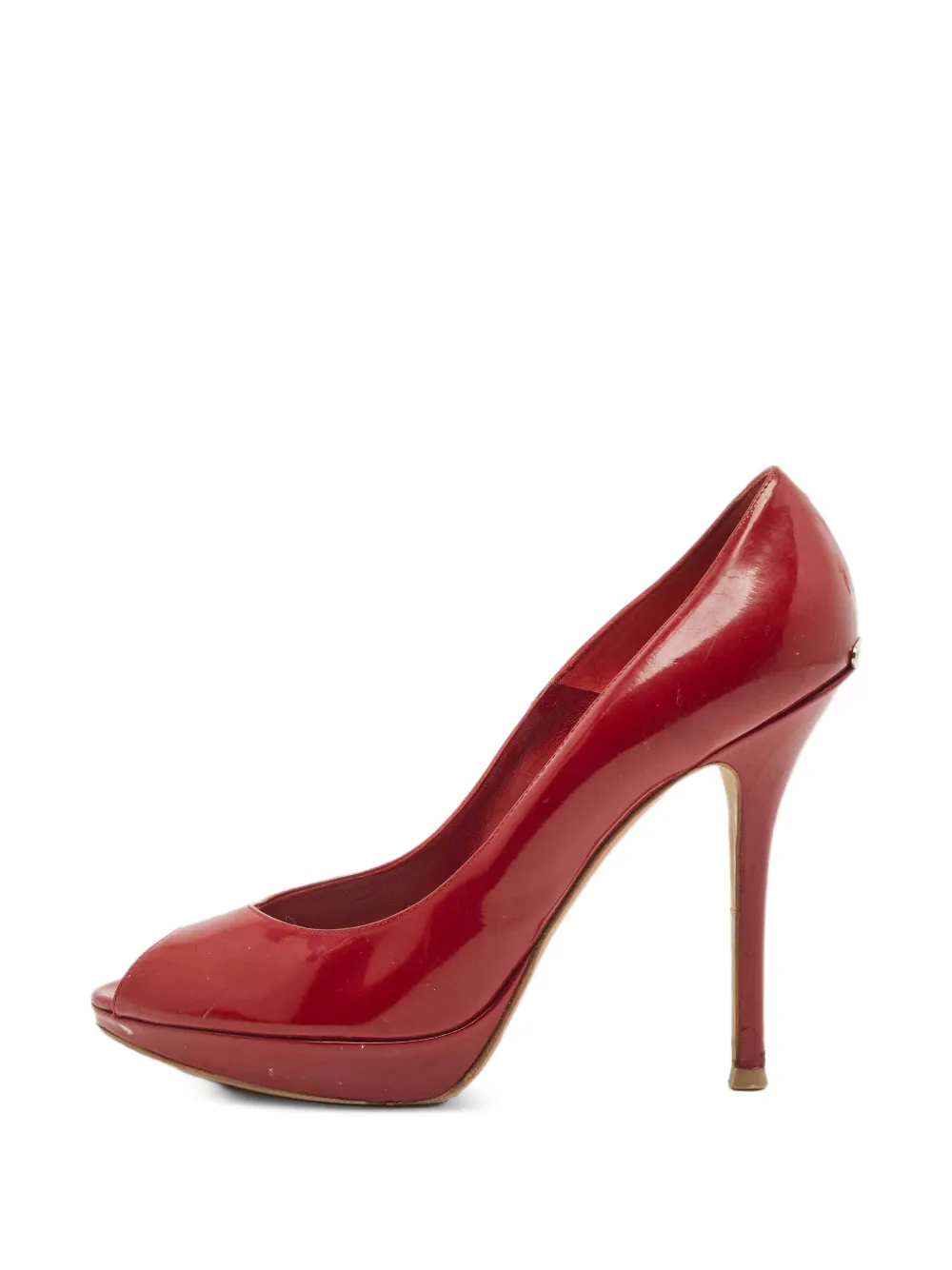 Christian Dior Pre-Owned peep-toe platform pumps - Rot
