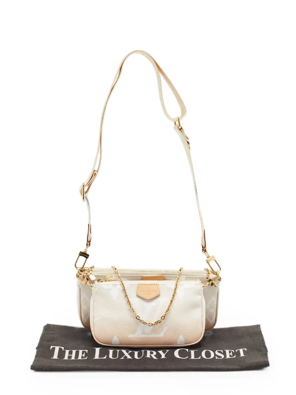 Louis Vuitton Pre-Owned Monogram Giant shoulder bag - Nude
