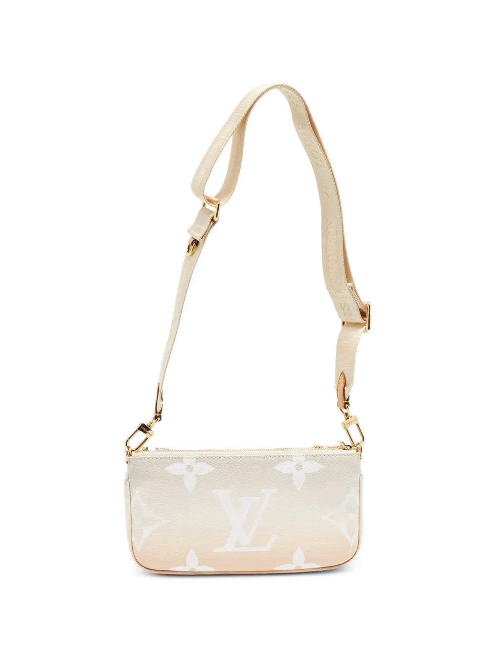 Louis Vuitton Pre-Owned Monogram Giant schoudertas Beige