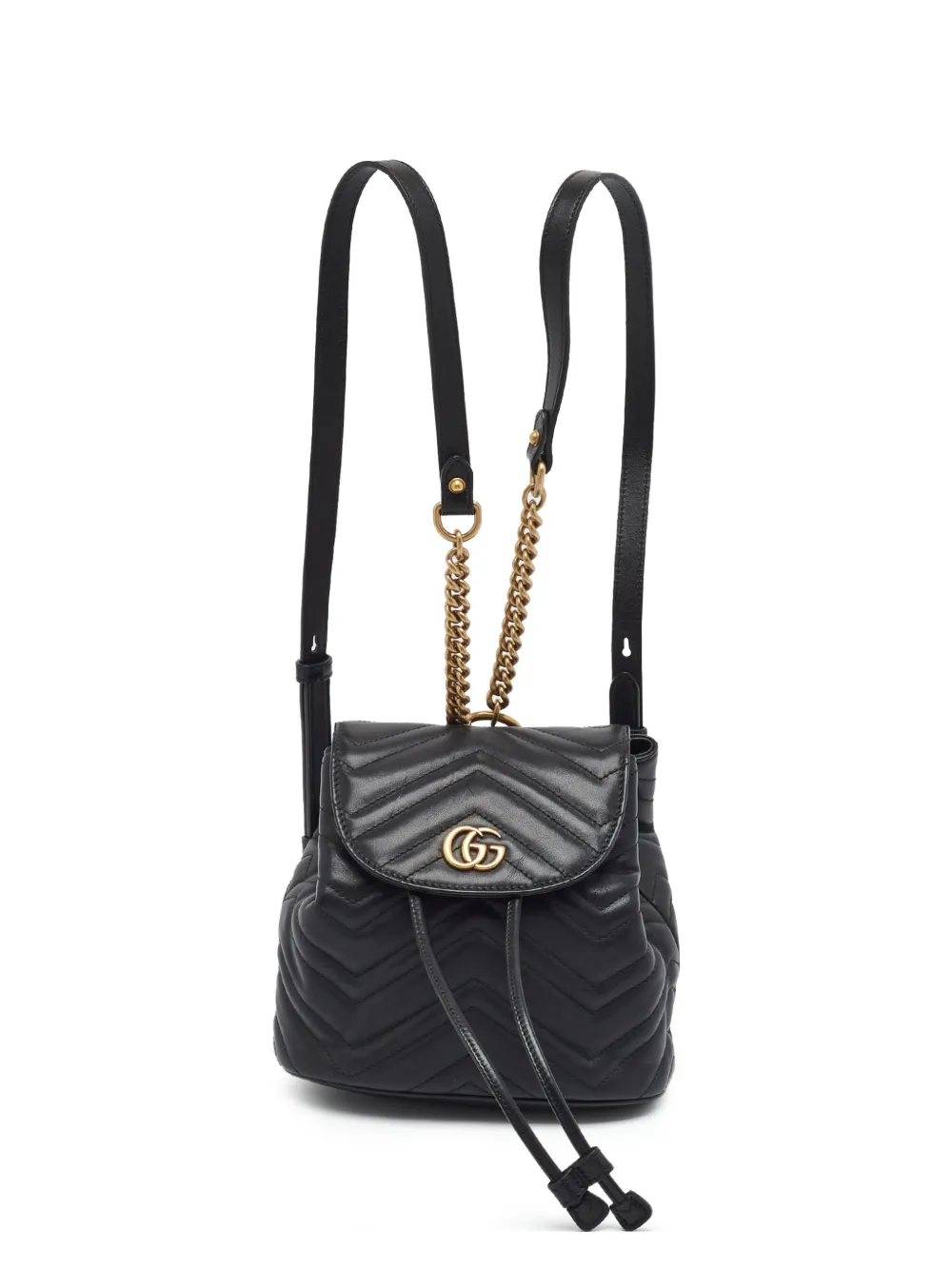 Gucci Pre-Owned GG Marmont matelassé mini backpack - Nero