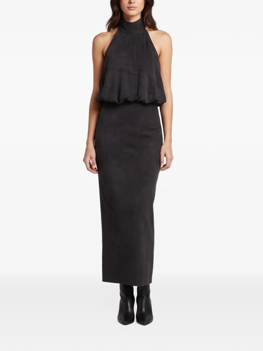 Magda Butrym halterneck maxi skirt set - Nero