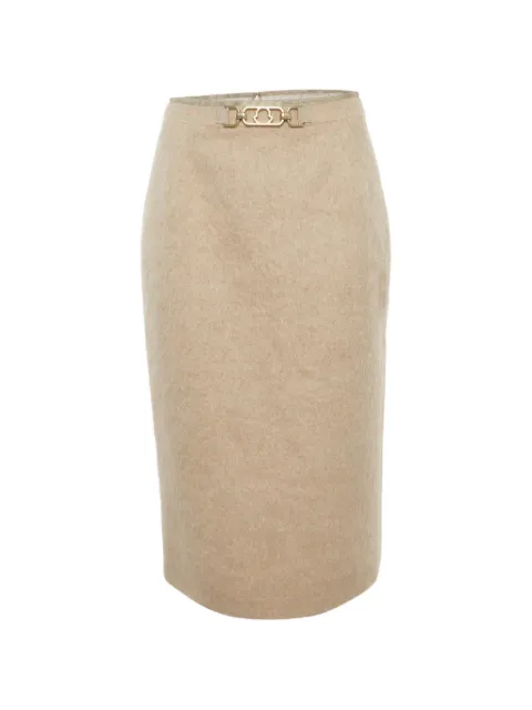 Moncler fuzzy pencil skirt