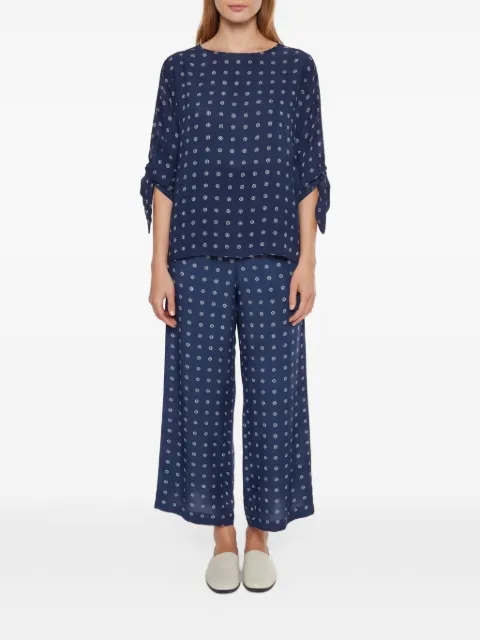 Weekend Max Mara motif-print silk blouse