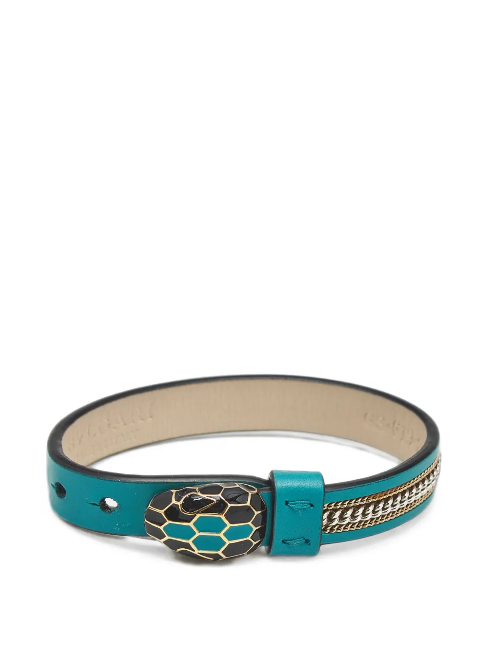 Bvlgari Pre-Owned Bracciale a catena Serpenti Forever - Verde
