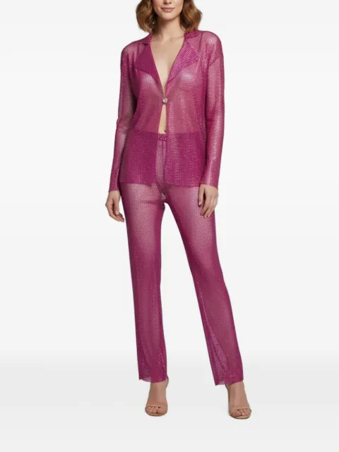 Santa Brands mesh rhinestone-embellished trousers set
