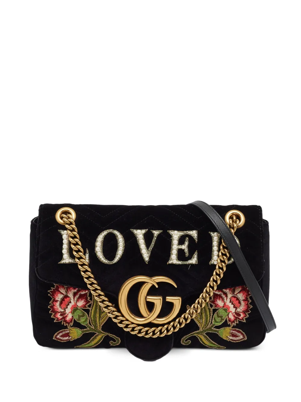 Gucci Pre-Owned GG Marmont shoulder bag - Nero