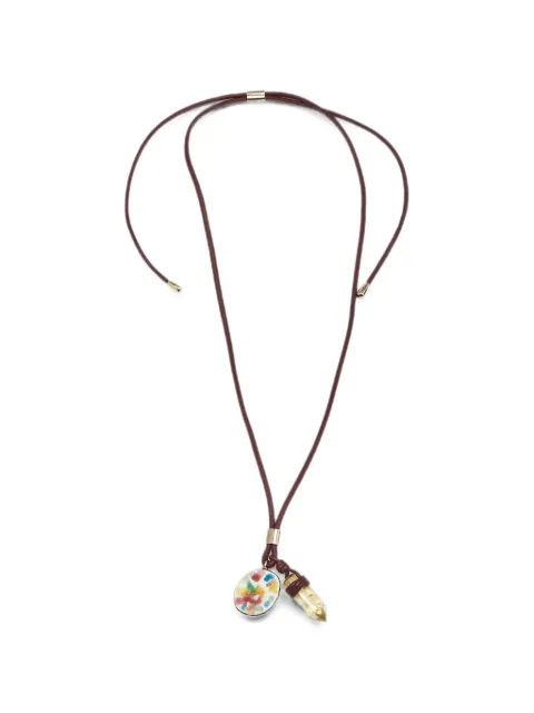 Chloé Pre-Owned porcelain leather necklace