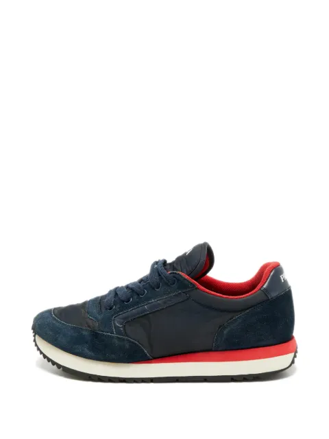 Prada Pre-Owned tenis bajos con paneles de gamuza
