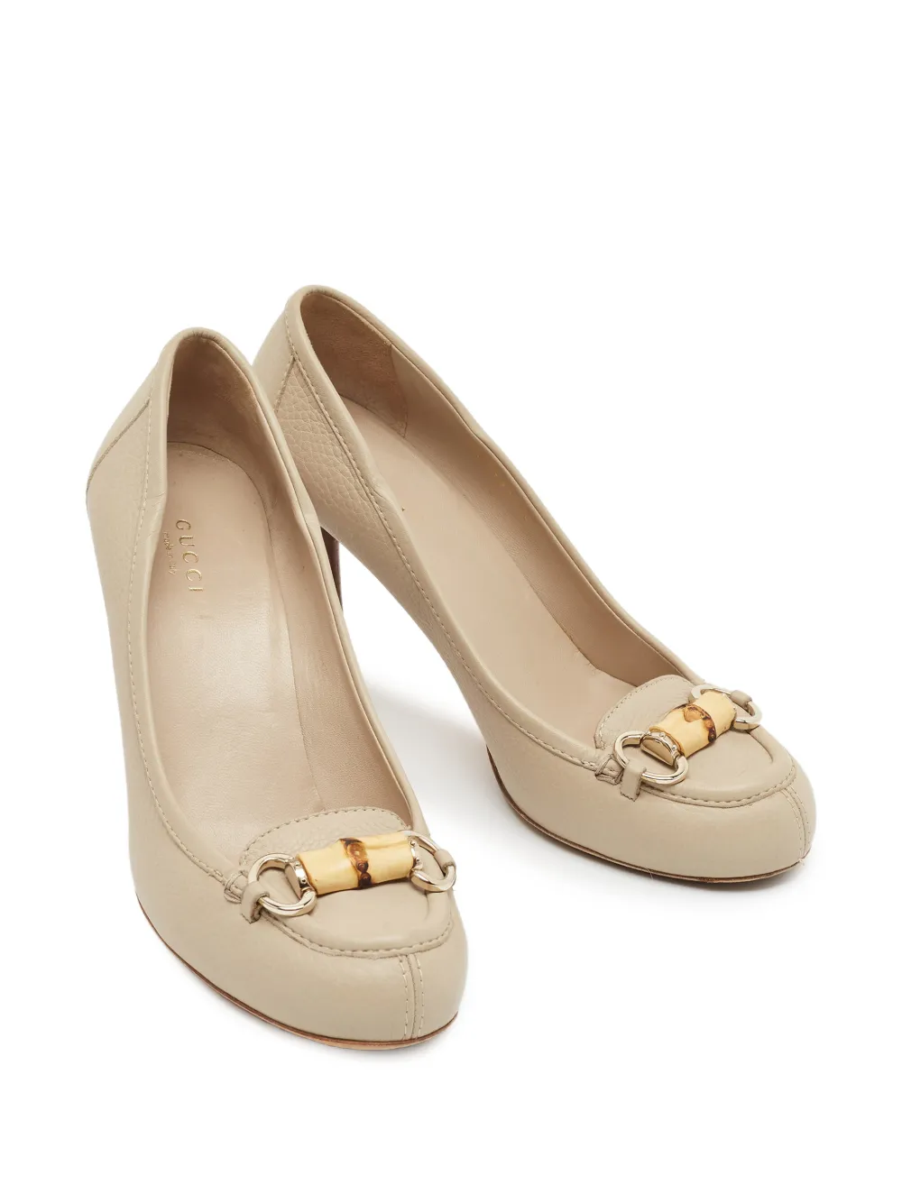 Gucci Pre-Owned バンブーホースビット パンプス | ニュートラル