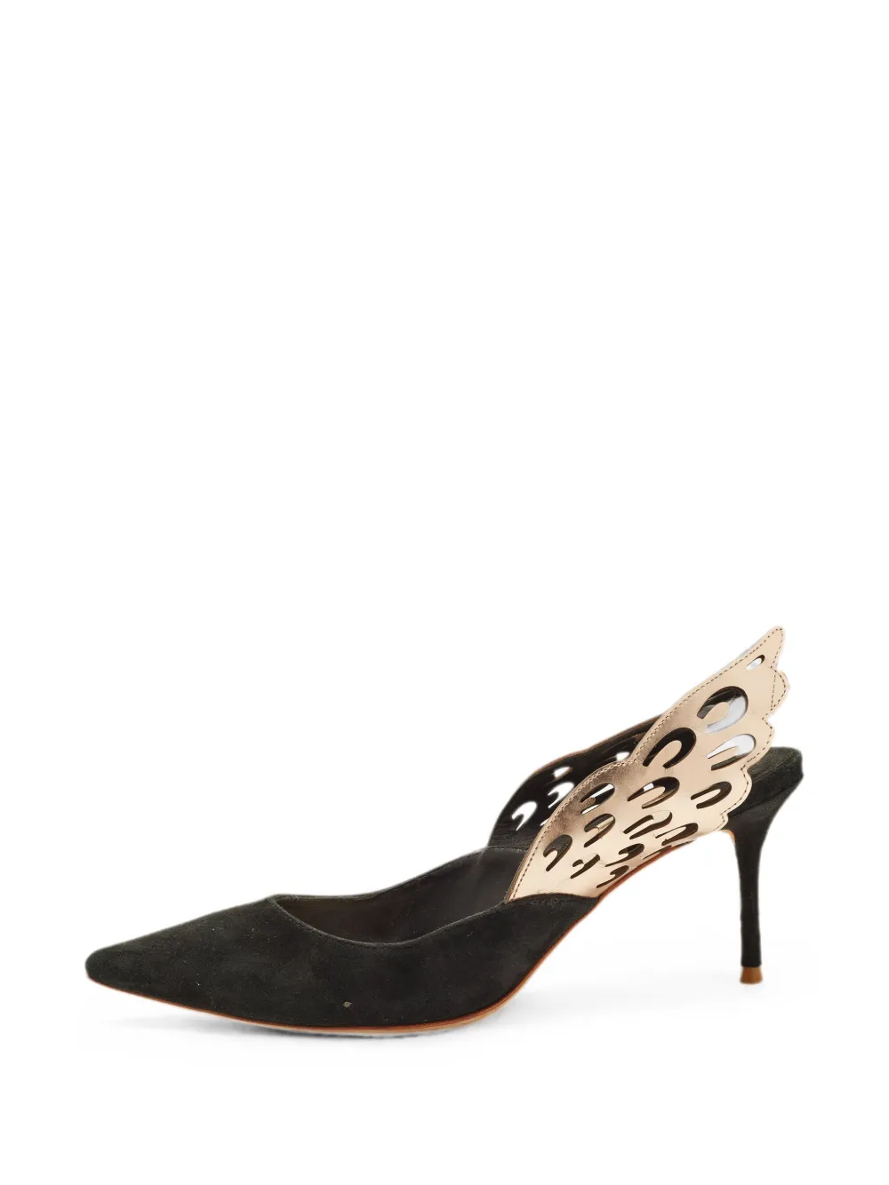 Sophia Webster Angelo slingback leather heeled pumps - Schwarz