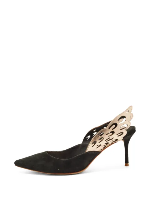 Sophia Webster Angelo slingback leather heeled pumps