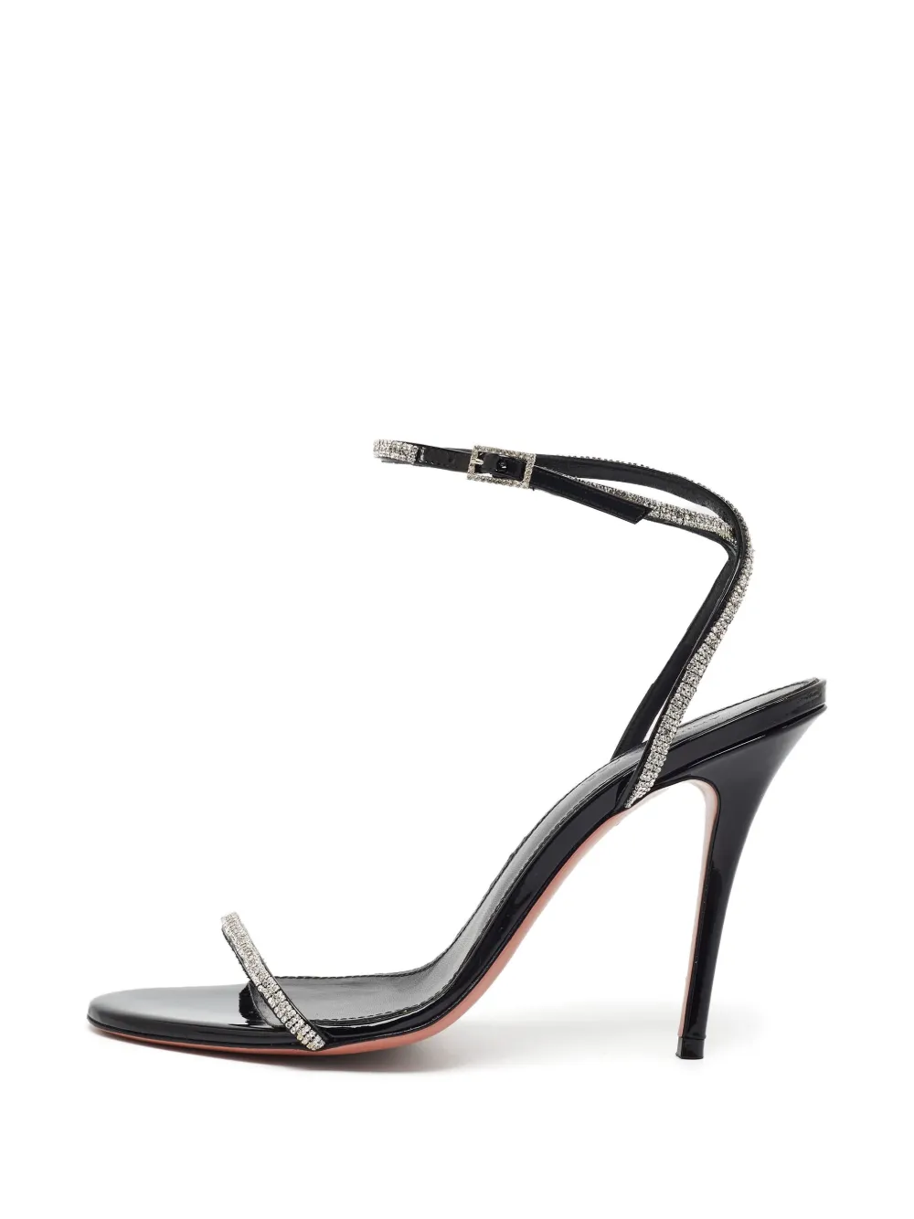 Amina Muaddi Diamante crystal-embellished sandals - Schwarz