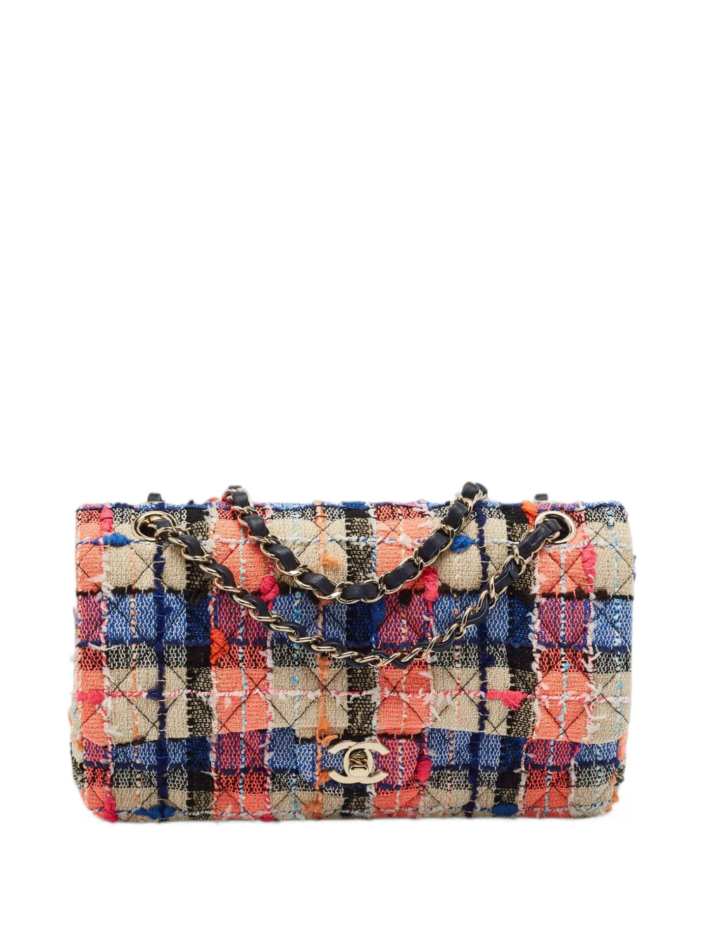 CHANEL Pre-Owned 2019 - 2020 medium Classic Double Flap shoulder bag - Toni neutri