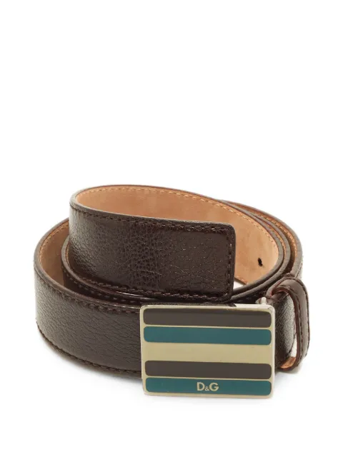 Dolce & Gabbana Pre-Owned Logo plaque belt