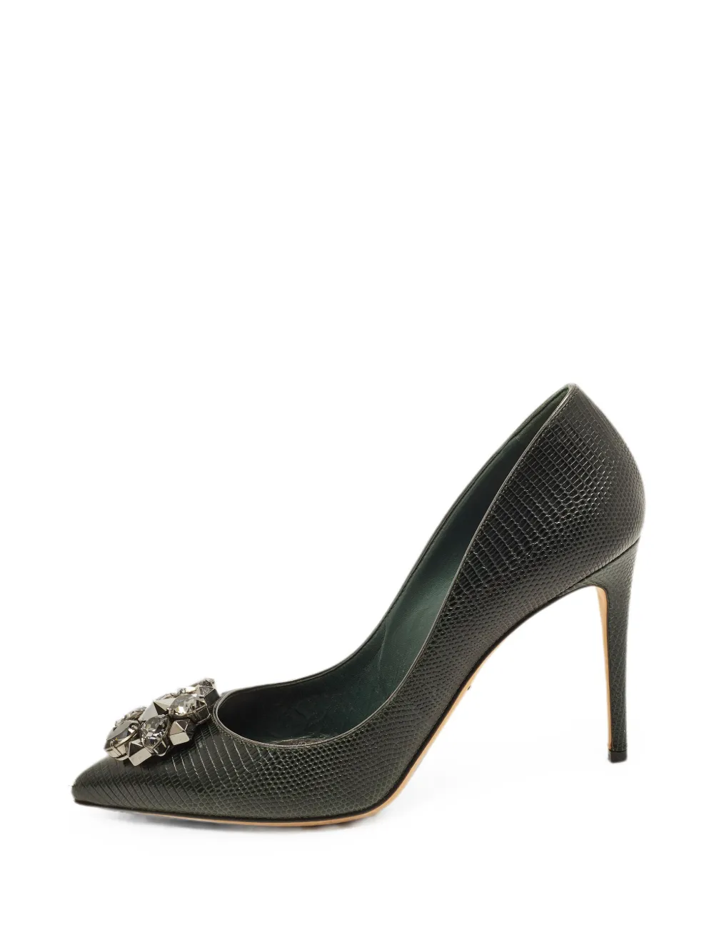 Dolce & Gabbana Pre-Owned Bellucci lizard-embossed pumps - Grün