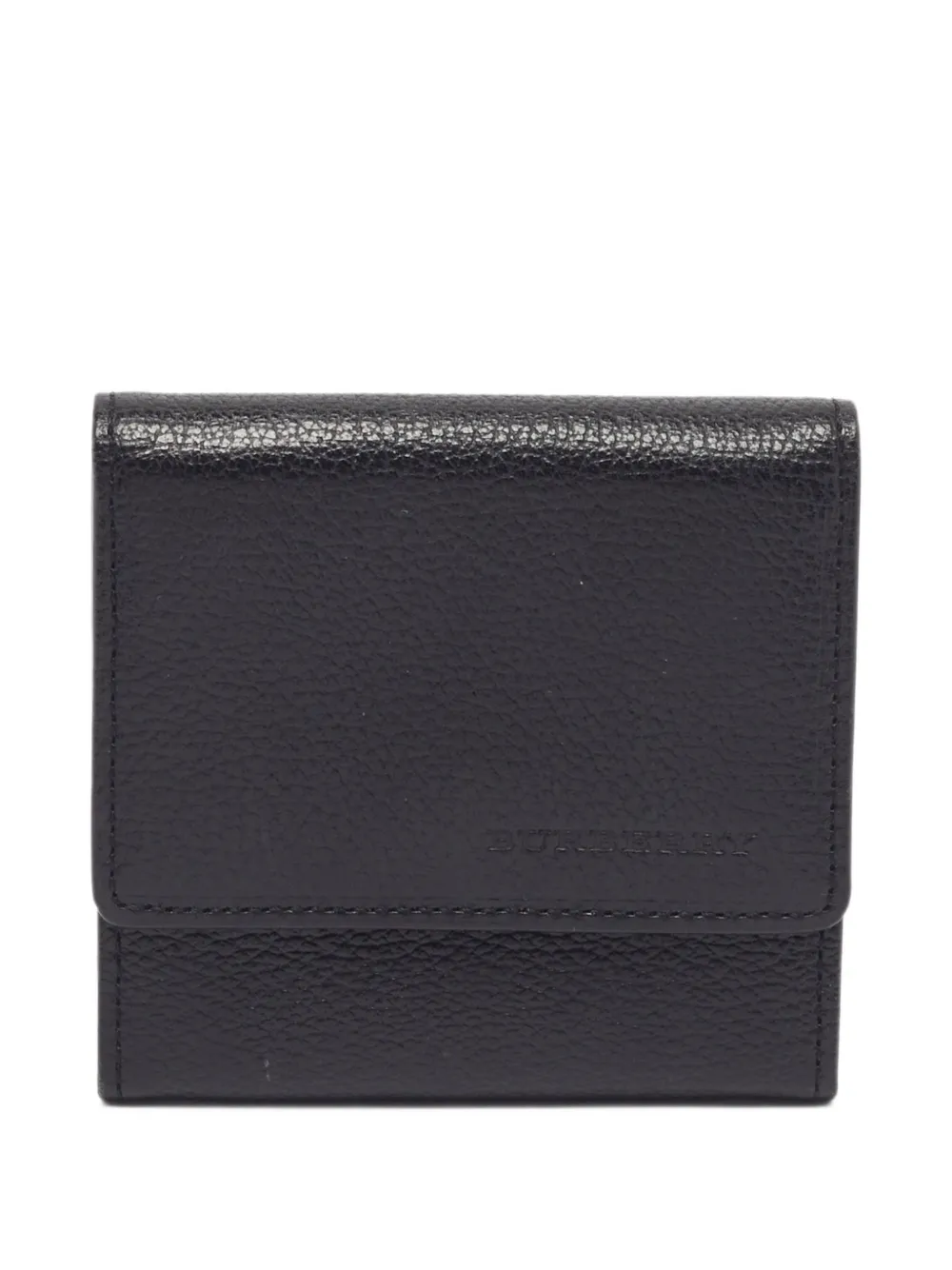 Burberry Pre-Owned logo-debossed leather coin purse - Nero