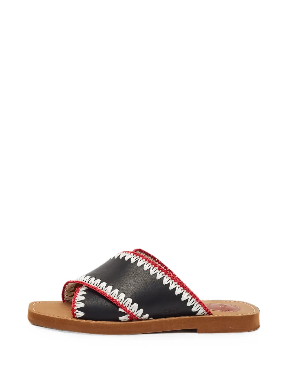 Chloé Pre-Owned Woody threaded sandals - Schwarz