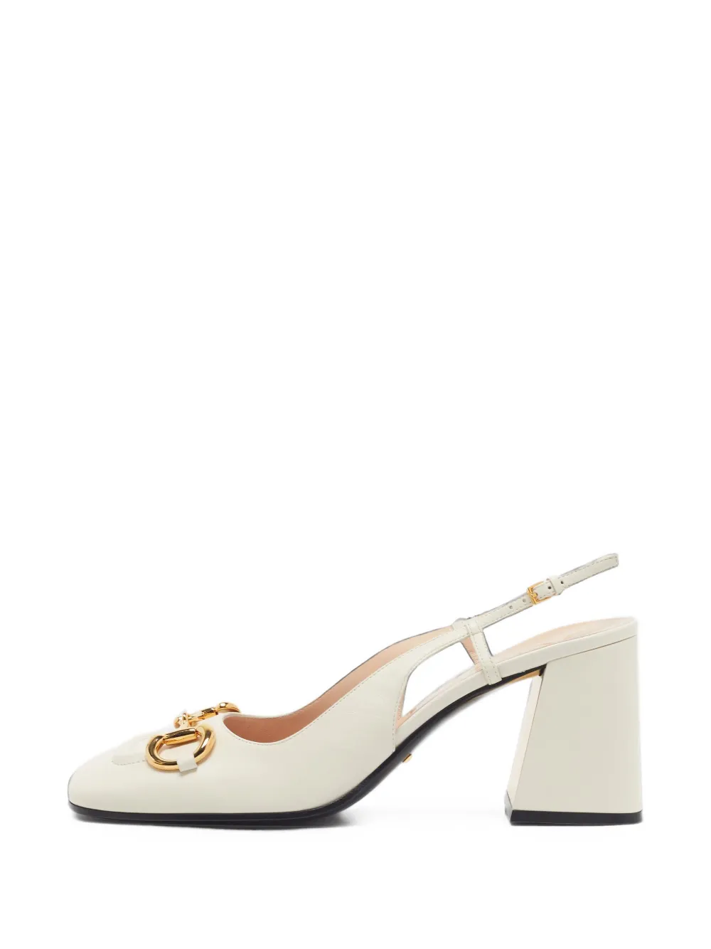 Gucci Pre-Owned Horsebit slingback pumps - Bianco