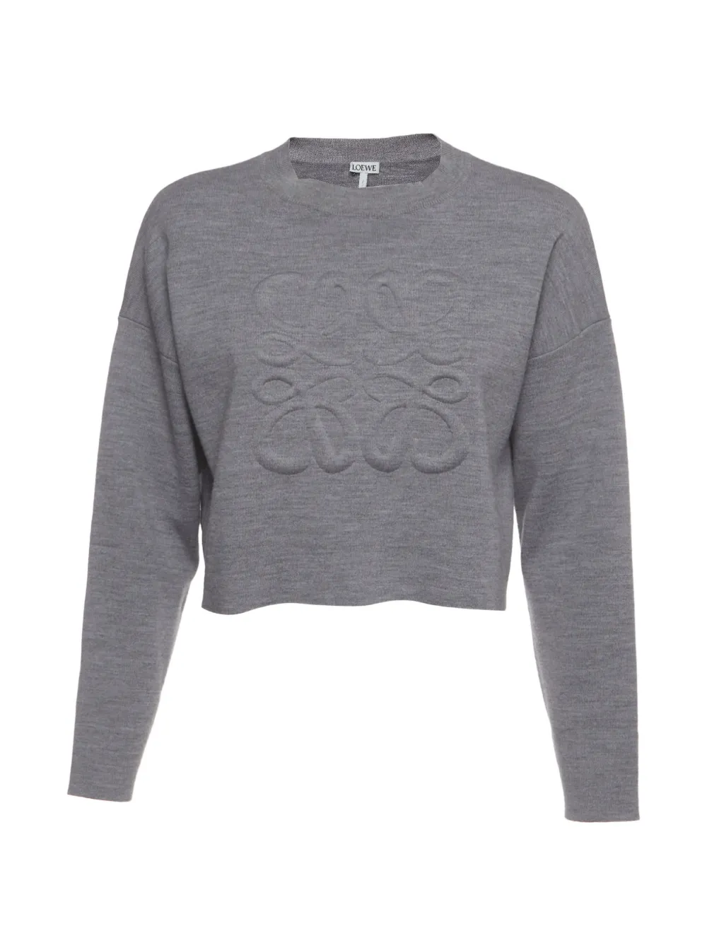 Loewe Pre-Owned Anagram cropped sweater - Grau
