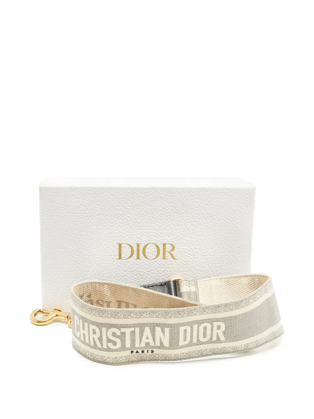 Christian Dior Pre-Owned embroidered shoulder strap - Grau