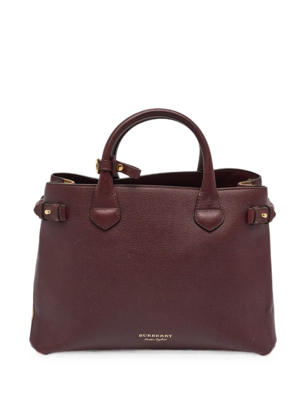 Burberry Pre-Owned Banner House Check tote bag - Rosso