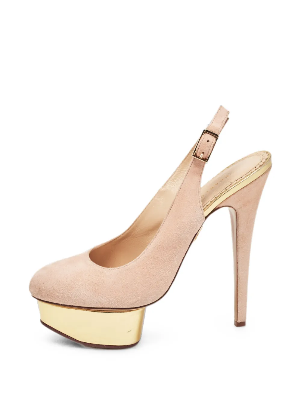 Charlotte Olympia Platform slingback pumps - Nude