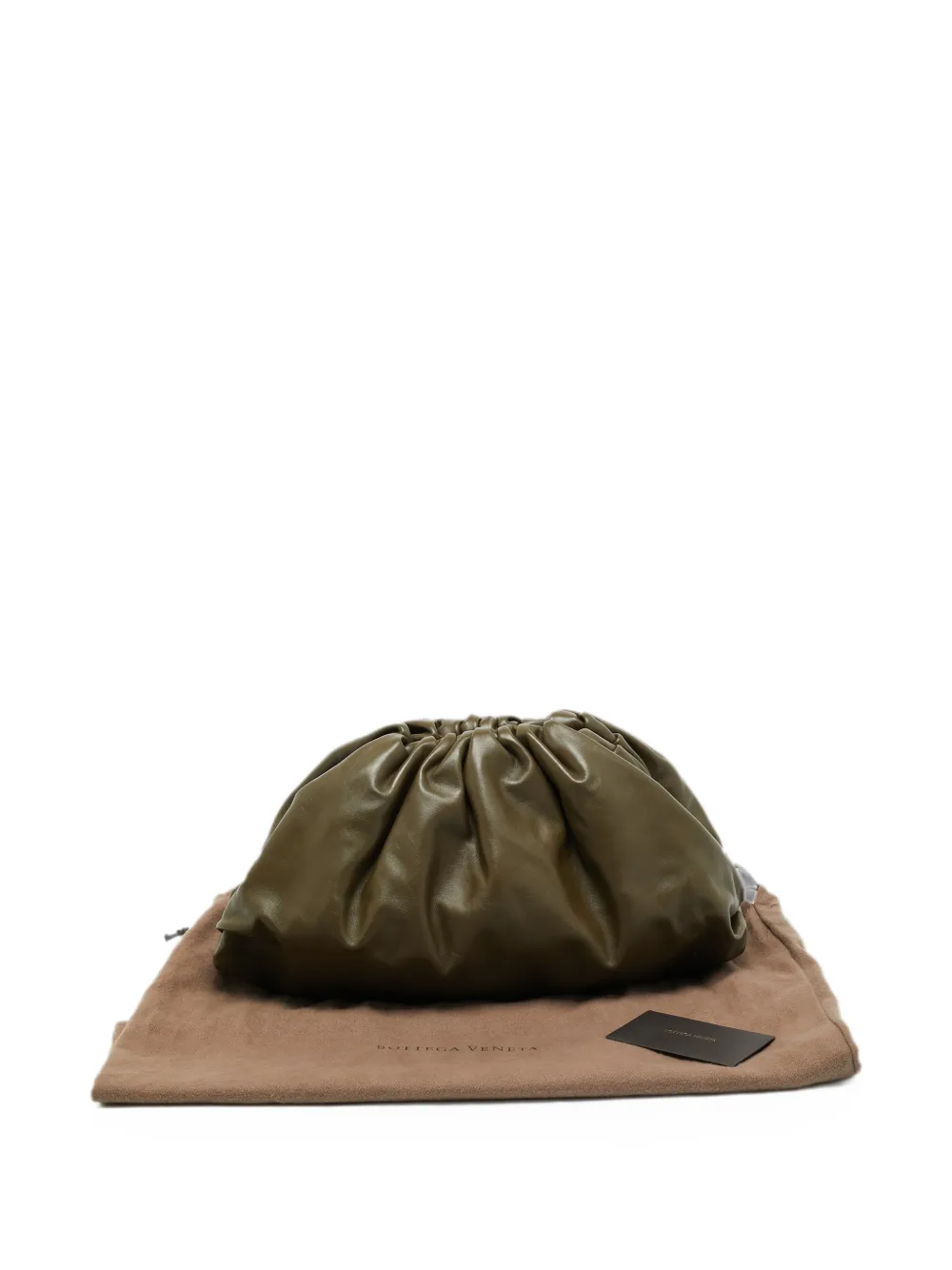 Bottega Veneta Pre-Owned The Pouch leren clutch Groen
