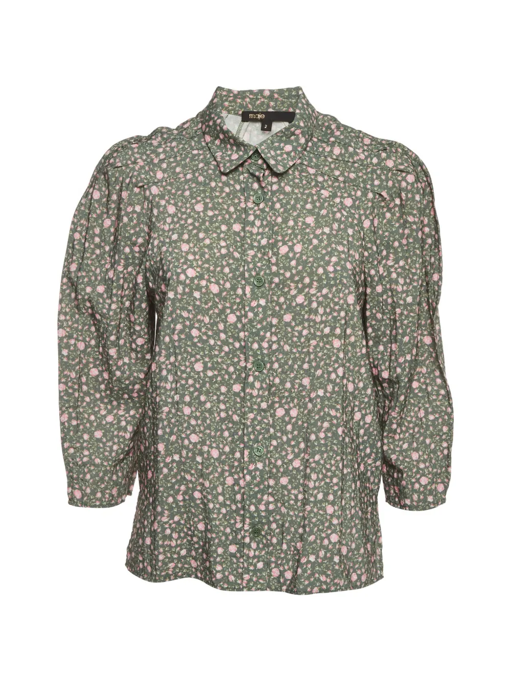 Maje Camicia a fiori - Verde
