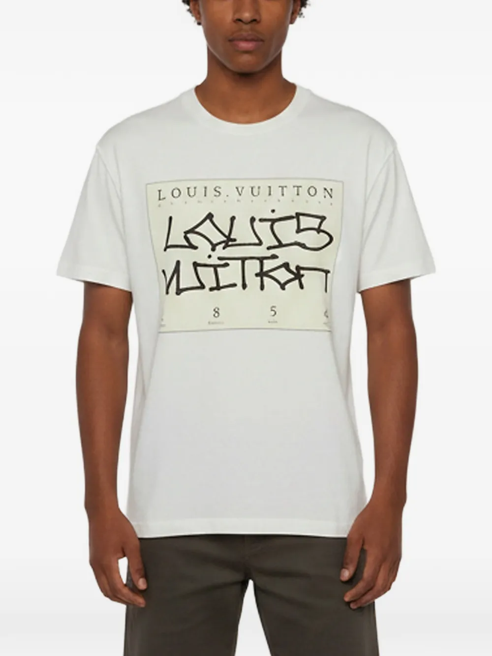 Louis Vuitton Pre-Owned Handle With Care T-shirt - White