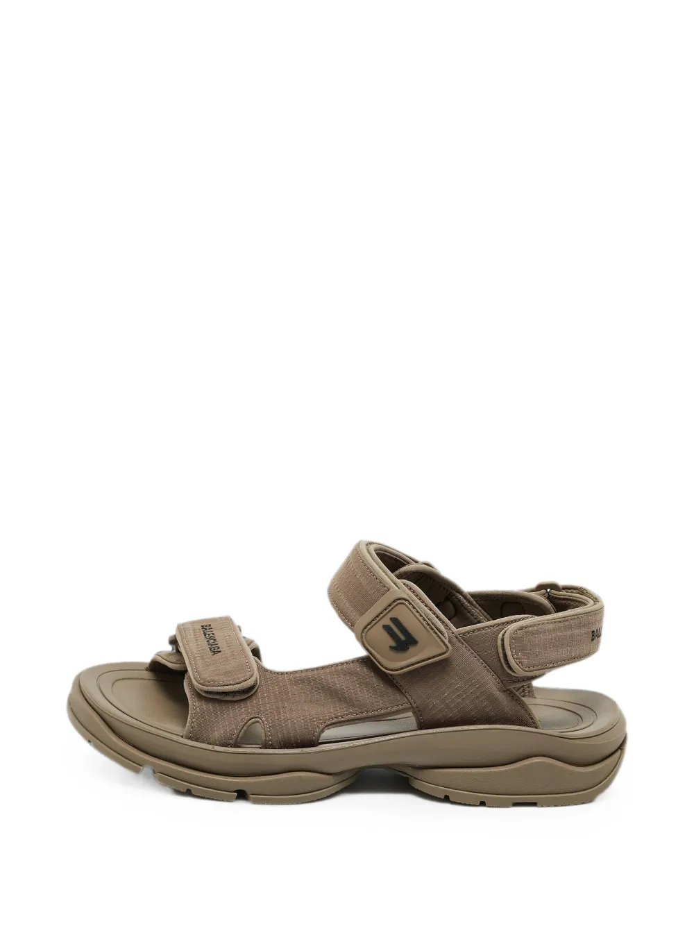 Balenciaga Pre-Owned Tourist touch-strap sandals - Braun