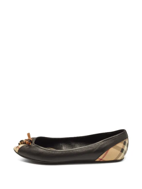 Burberry Pre-Owned peep-toe ballet flats