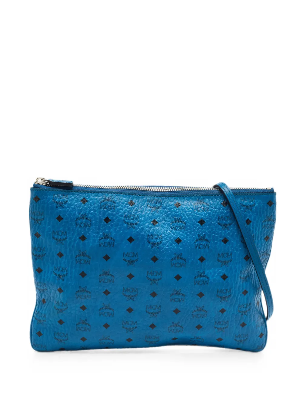 MCM Pre-Owned Visetos crossbody bag - Blu