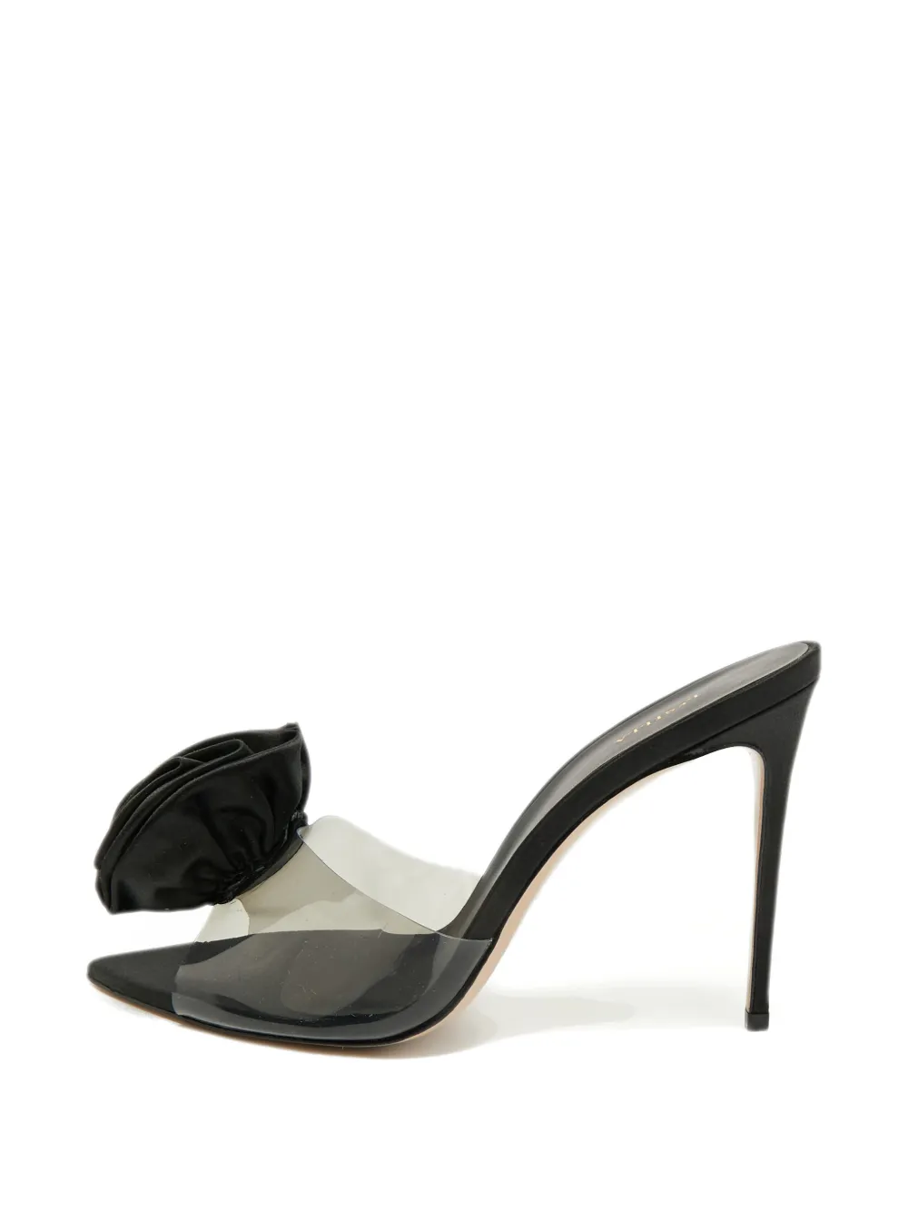 Le Silla Rose Appliqué sandals - Nero