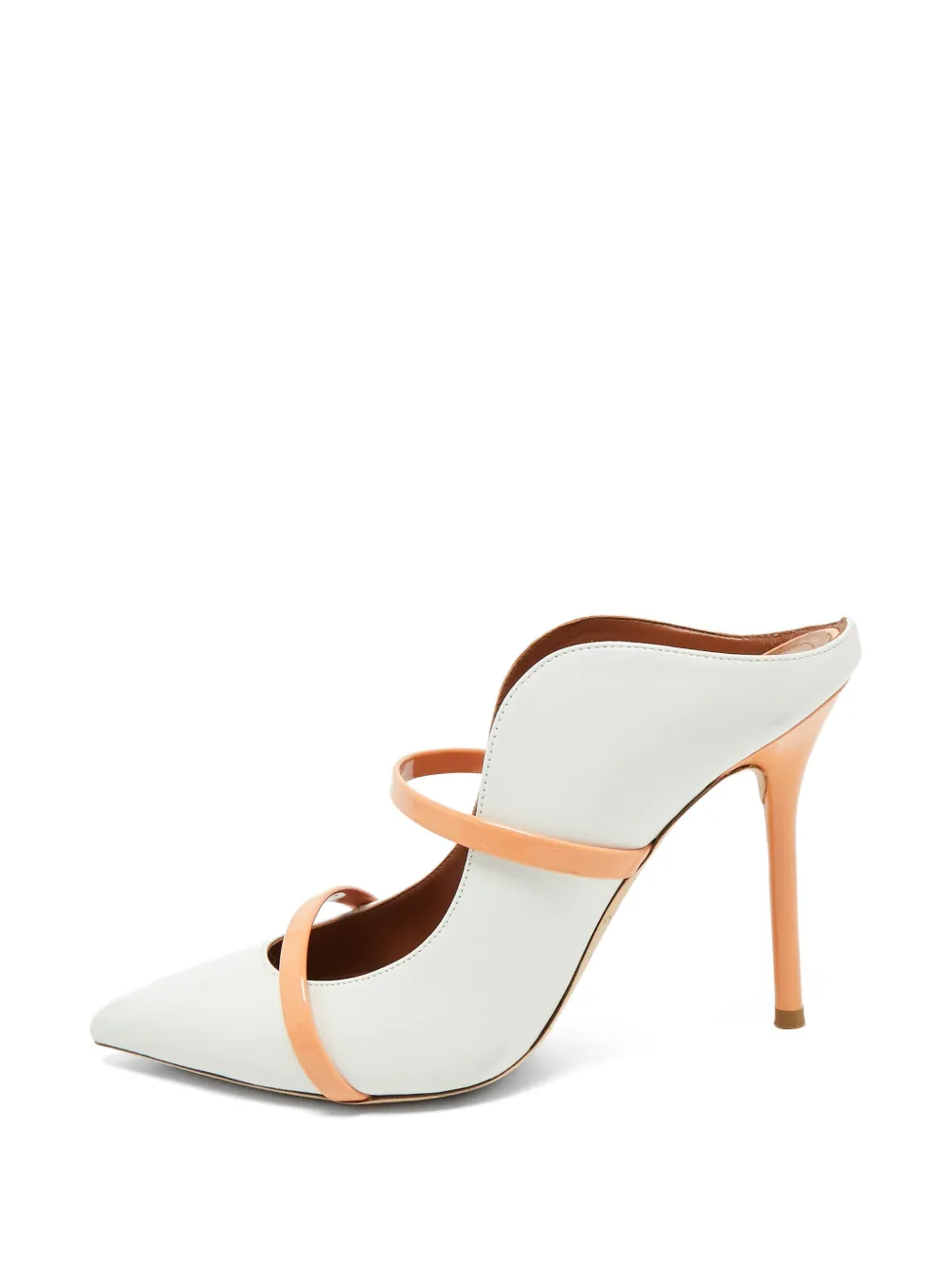 Malone Souliers Maureen curved-strap pumps - Bianco