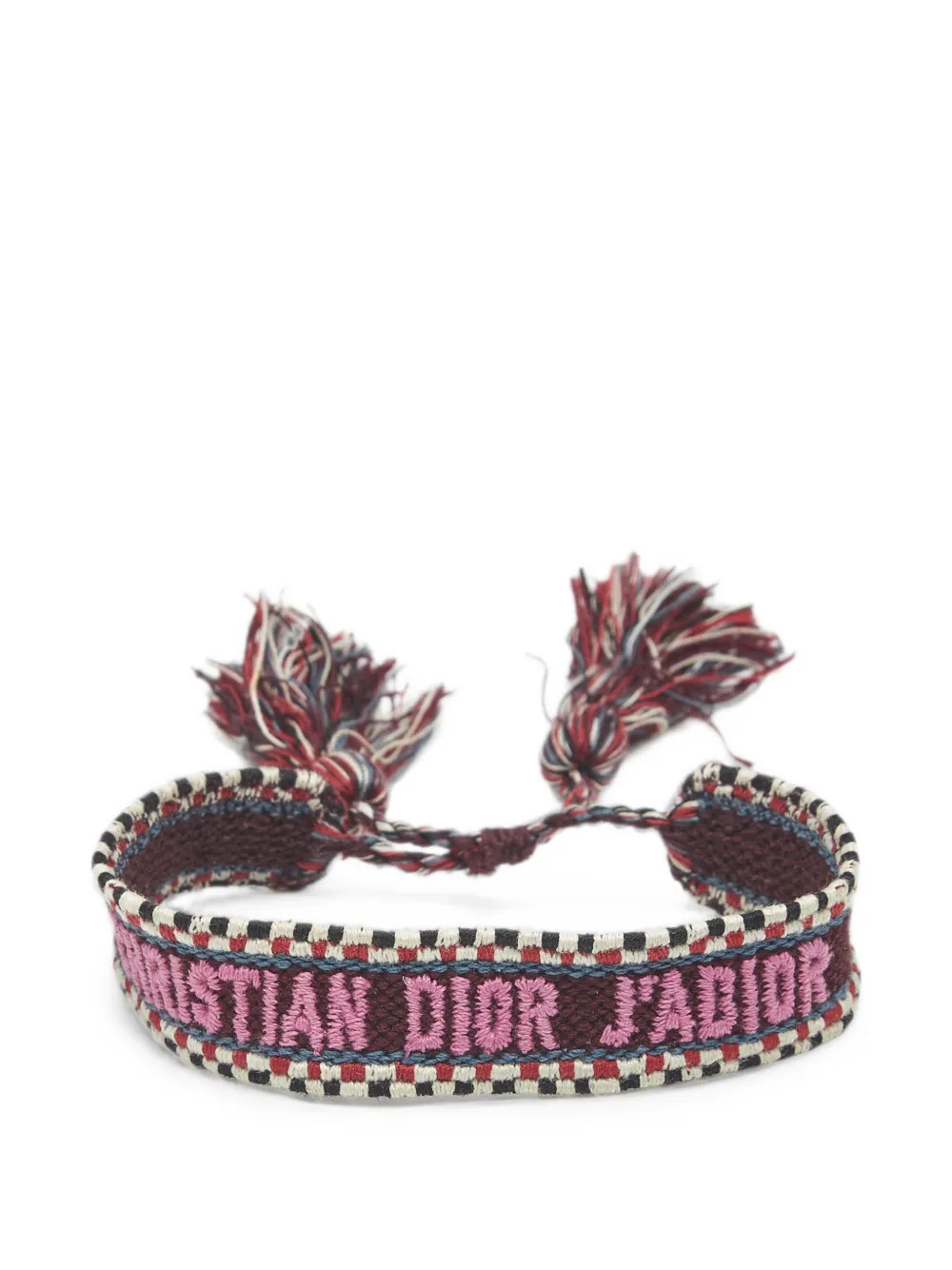 Christian Dior Pre-Owned bracelet brodé J’Adior - Marron