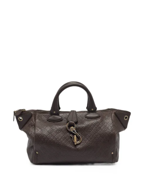 Bally Vintage monogram-embossed tote bag