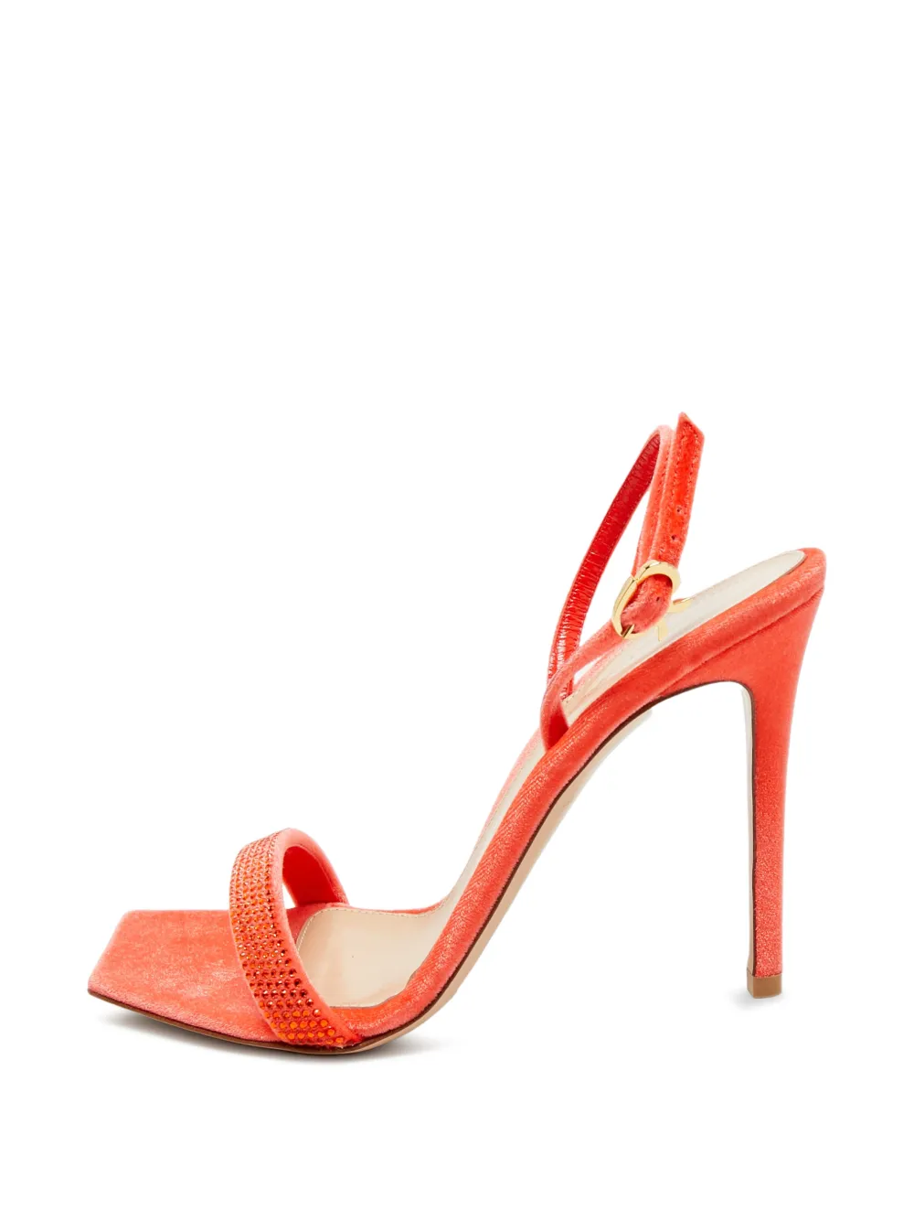 Gianvito Rossi Britney crystal-embellished sandals - Orange
